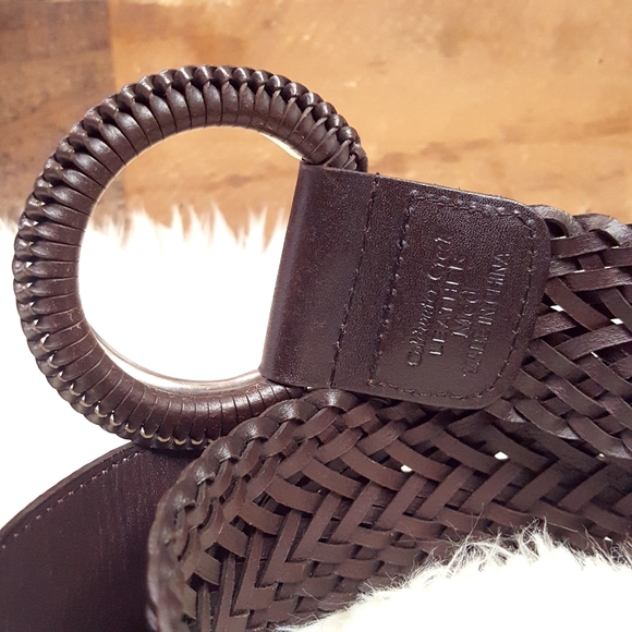 CHICO'S Brown Woven Leather Belt - Picture 4 of 7